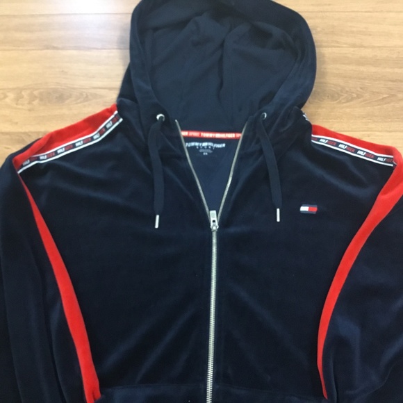Tommy Hilfiger Sport Velour Hoodie 2x large - Picture 2 of 10